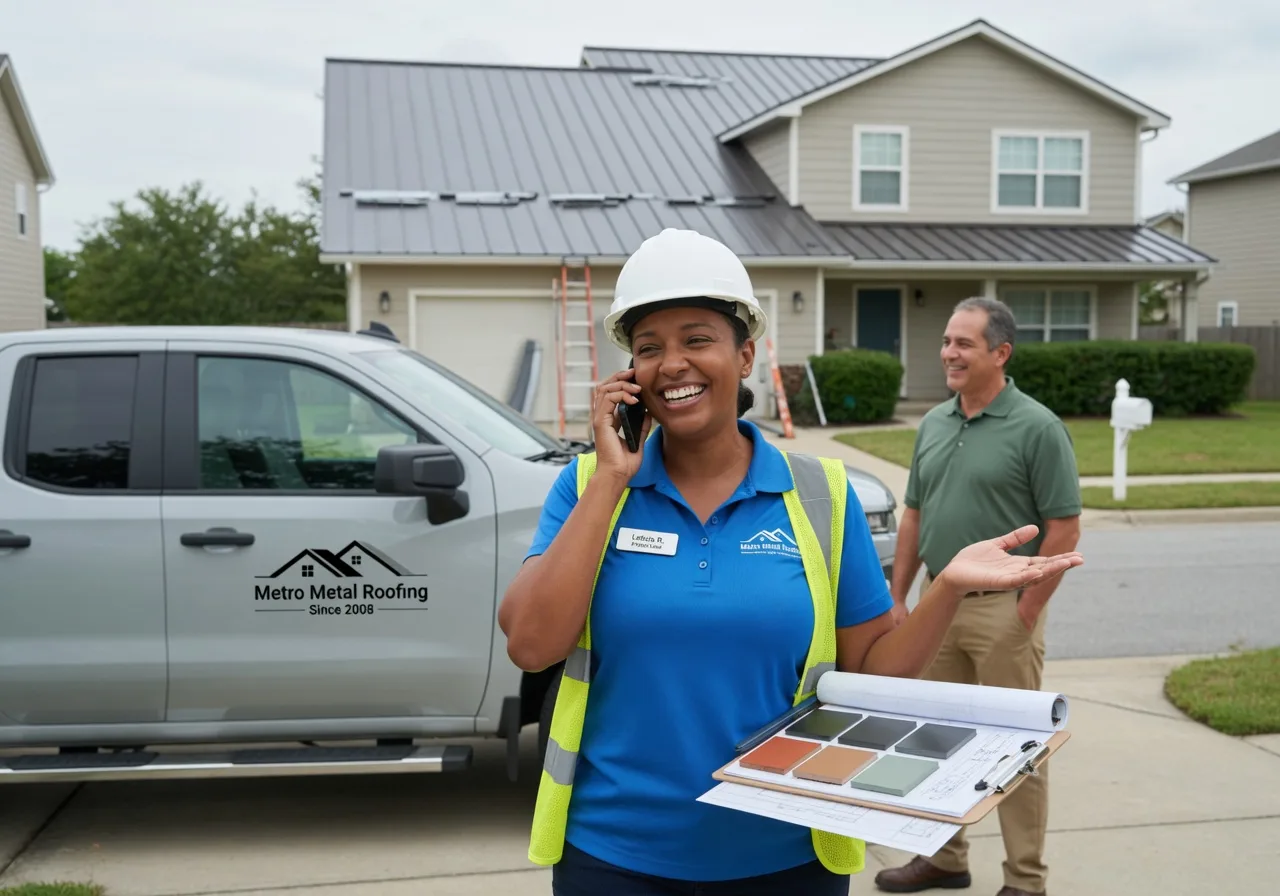 Storm Damage Metal Roof Repair in Burr Hill, VA